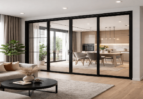 Mẫu vách ngăn nhôm kính Xingfa đẹp, hiện đại cho mọi không gian